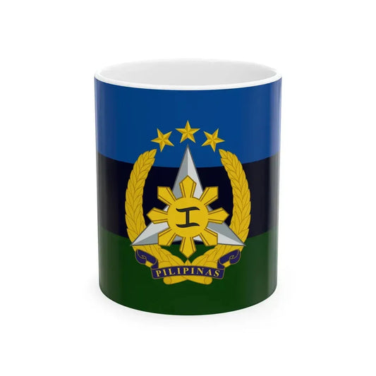 Flag of the Armed Forces of the Philippines (Philippines) White Coffee Mug 11oz - Go Mug Yourself