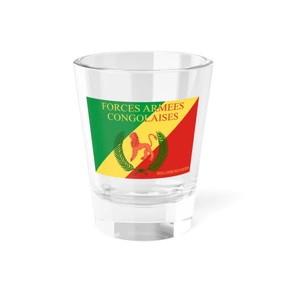 Flag of the Armed Forces of the Republic of the Congo (Congo) Shot Glass 1.5oz 1.5oz - Go Mug Yourself