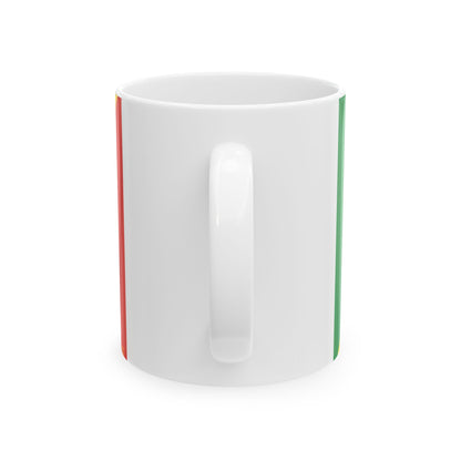 Flag of the Armed Forces of the Republic of the Congo (Congo) White Coffee Mug-Go Mug Yourself