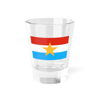 Flag of the Armed Forces Tatmadaw of Myanmar (Myanmar) Shot Glass 1.5oz 1.5oz - Go Mug Yourself