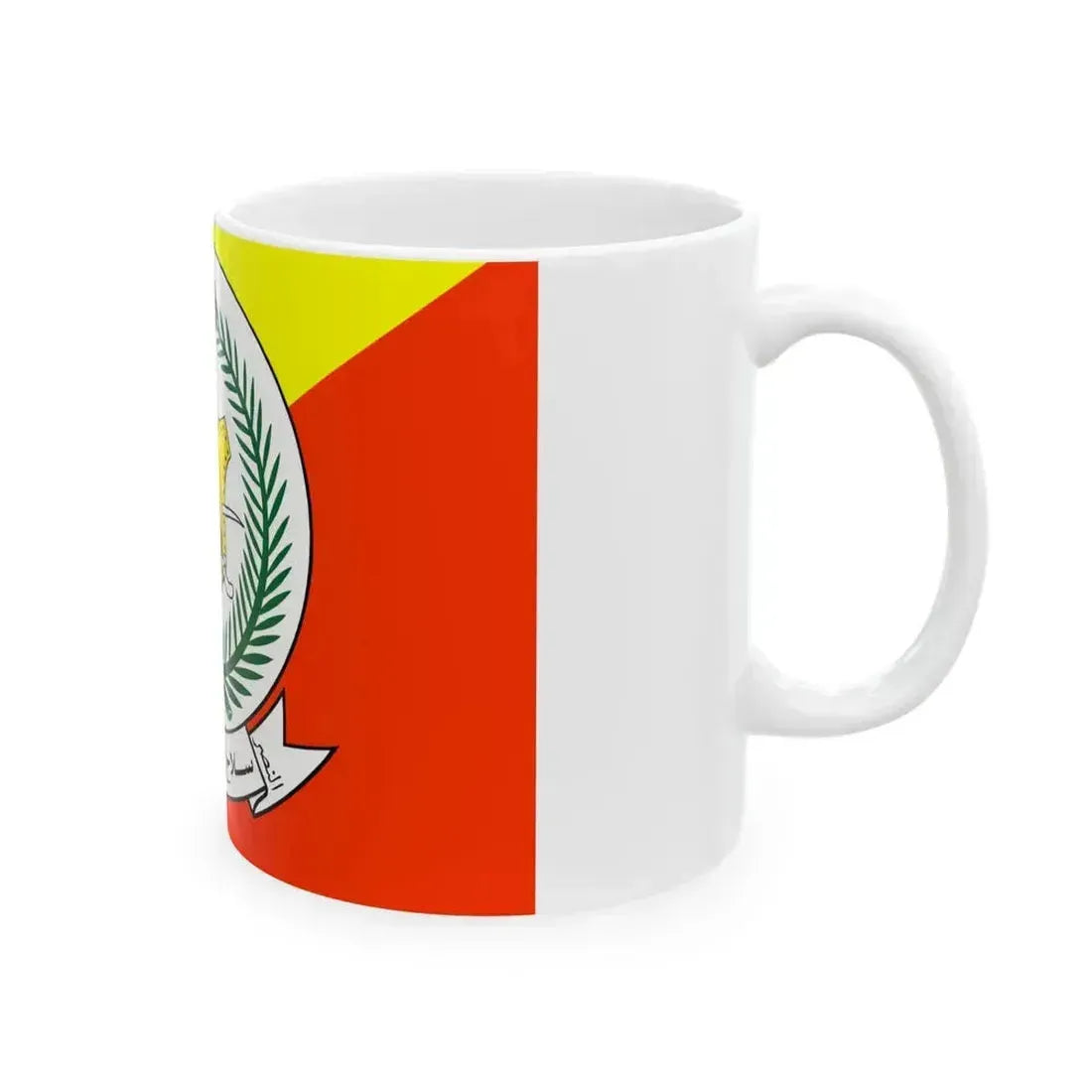 Flag of the Armored Corps Command Saudi Arabia (Saudi Arabia) White Coffee Mug - Go Mug Yourself