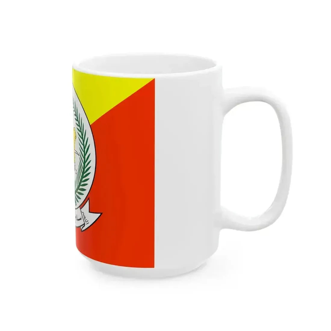 Flag of the Armored Corps Command Saudi Arabia (Saudi Arabia) White Coffee Mug - Go Mug Yourself