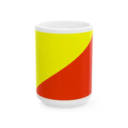 Flag of the Armored Corps Saudi Arabia (Saudi Arabia) White Coffee Mug 15oz - Go Mug Yourself