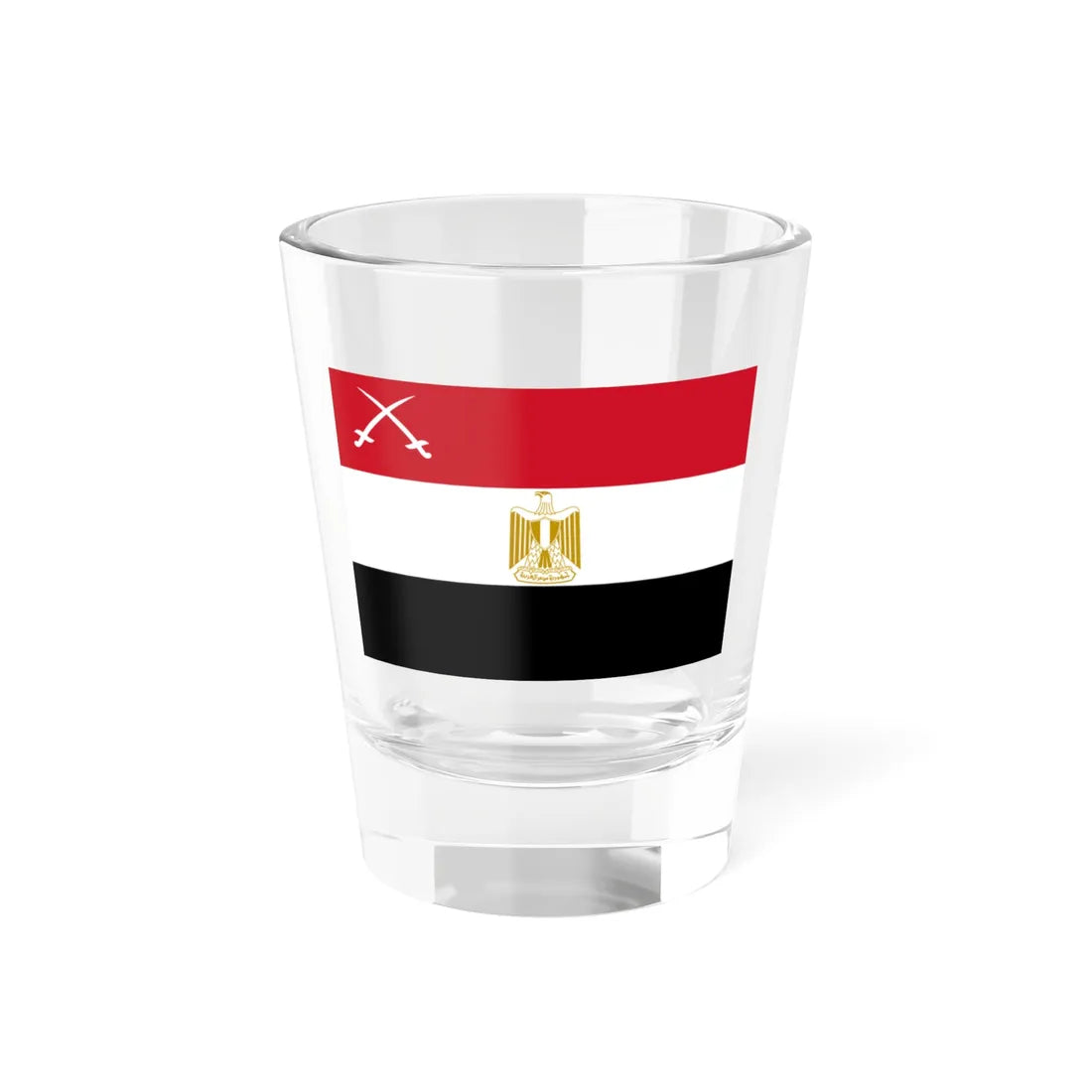 Flag of the Army of Egypt (Egypt) Shot Glass 1.5oz 1.5oz - Go Mug Yourself