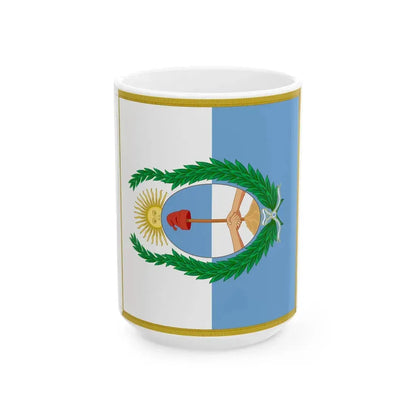 Flag of the Army of the Andes (Argentina) White Coffee Mug 15oz - Go Mug Yourself