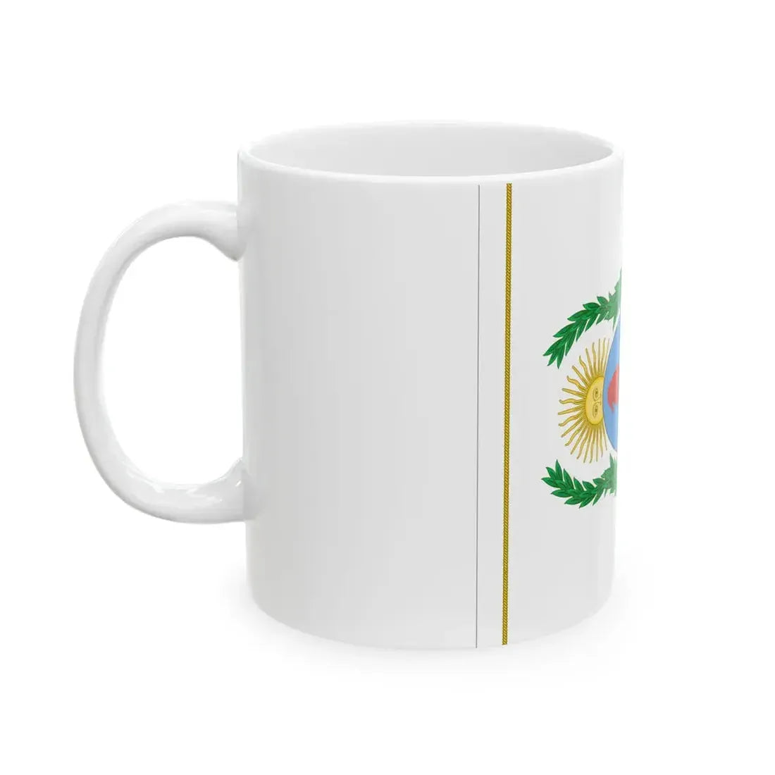 Flag of the Army of the Andes (Argentina) White Coffee Mug - Go Mug Yourself