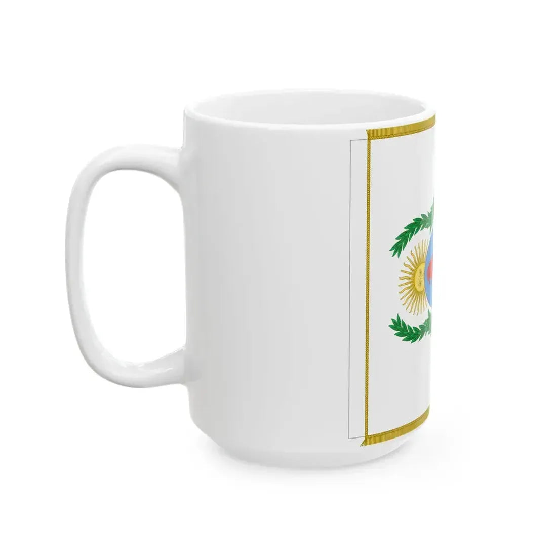 Flag of the Army of the Andes (Argentina) White Coffee Mug - Go Mug Yourself