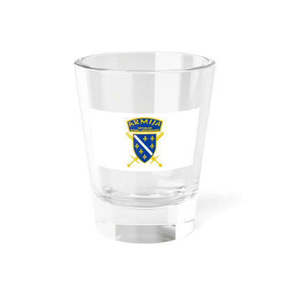 Flag of the Army of the Republic of Bosnia and Herzegovina (Bosnia and Herzegovina) Shot Glass 1.5oz 1.5oz - Go Mug Yourself