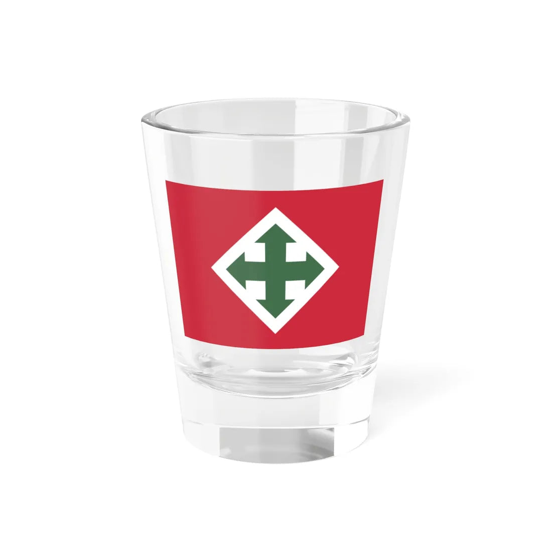 Flag of the Arrow Cross Party 1942 to 1945 (Hungary) Shot Glass 1.5oz 1.5oz - Go Mug Yourself