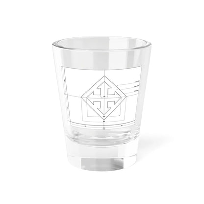 Flag of the Arrow Cross Party construction sheet (Hungary) Shot Glass 1.5oz 1.5oz - Go Mug Yourself