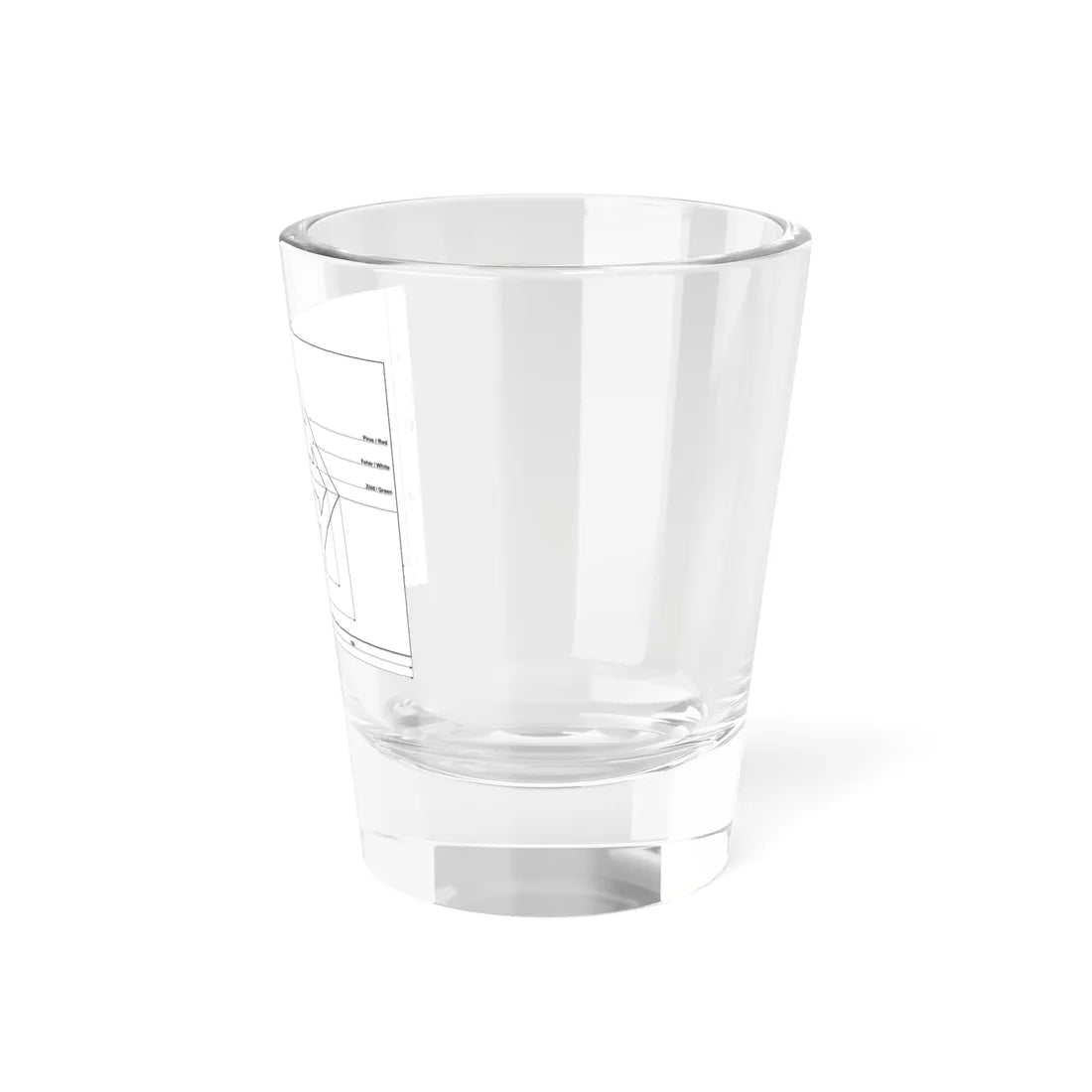 Flag of the Arrow Cross Party construction sheet (Hungary) Shot Glass 1.5oz - Go Mug Yourself