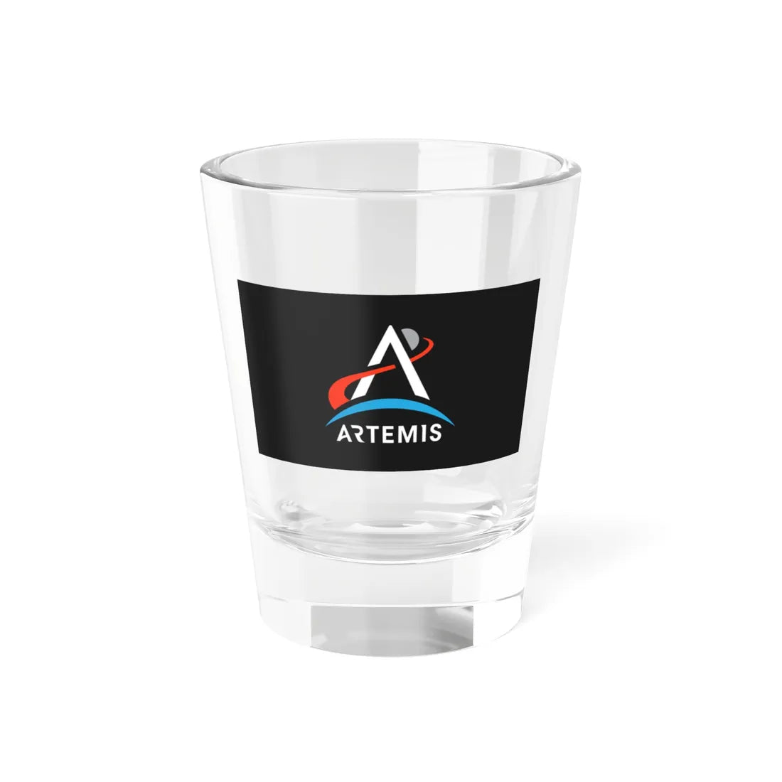 Flag of the Artemis program (United States) Shot Glass 1.5oz 1.5oz - Go Mug Yourself