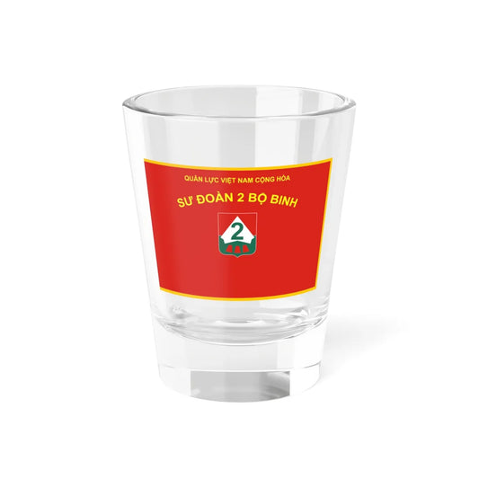 Flag of the ARVN 2nd Division (Vietnam) Shot Glass 1.5oz 1.5oz - Go Mug Yourself
