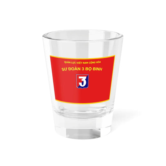 Flag of the ARVN 3rd Infantry Division (Vietnam) Shot Glass 1.5oz 1.5oz - Go Mug Yourself