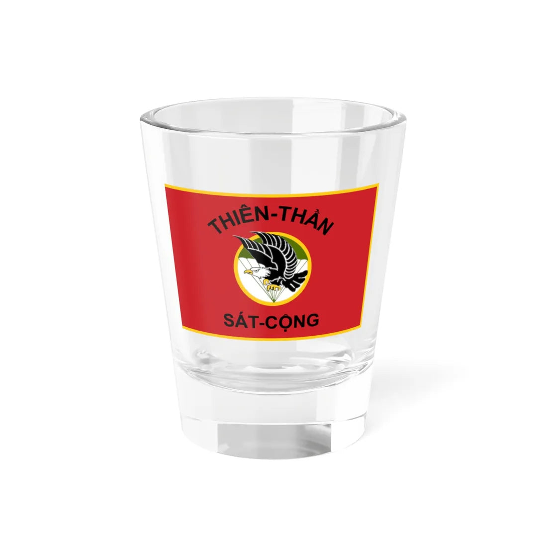 Flag of the ARVN Airborne Division (Vietnam) Shot Glass 1.5oz 1.5oz - Go Mug Yourself