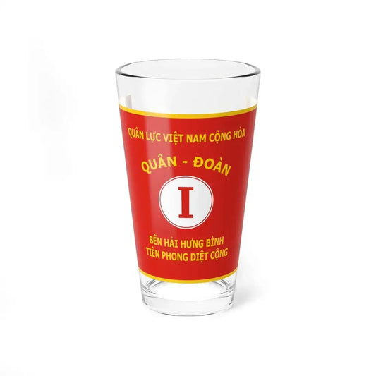 Flag of the ARVN I Corps (Vietnam) Pint Glass 16oz 16oz - Go Mug Yourself