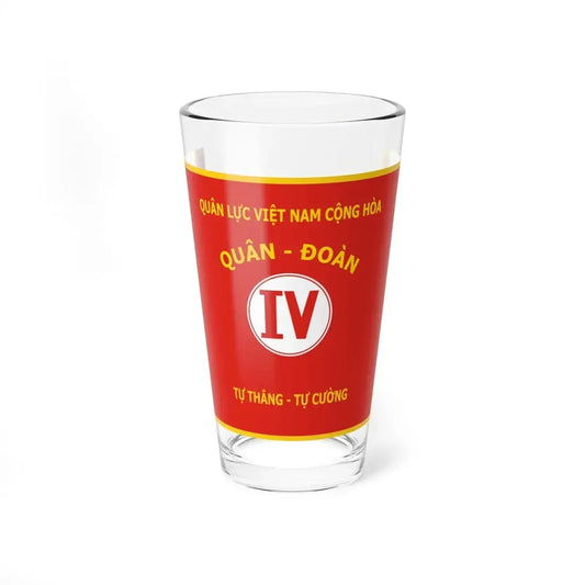 Flag of the ARVN IV Corps (Vietnam) Pint Glass 16oz 16oz - Go Mug Yourself