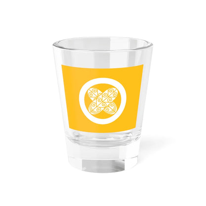 Flag of the Asano Lords of Hiroshima in Aki Province A (Japan) Shot Glass 1.5oz 1.5oz - Go Mug Yourself