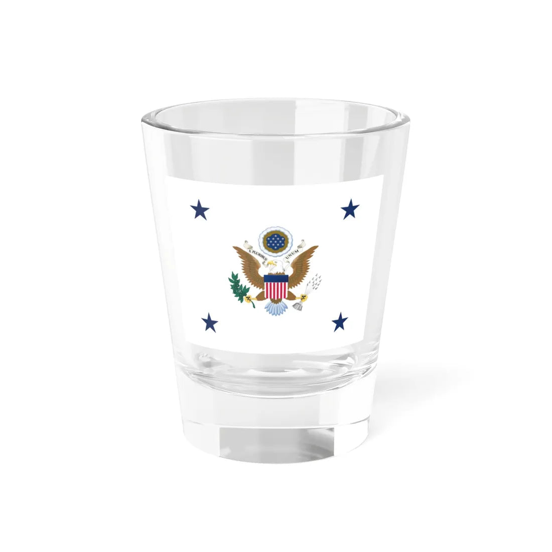 Flag of the Assistant Secretary of the Army (United States) Shot Glass 1.5oz 1.5oz - Go Mug Yourself