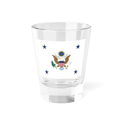 Flag of the Assistant Secretary of the Army (United States) Shot Glass 1.5oz 1.5oz - Go Mug Yourself