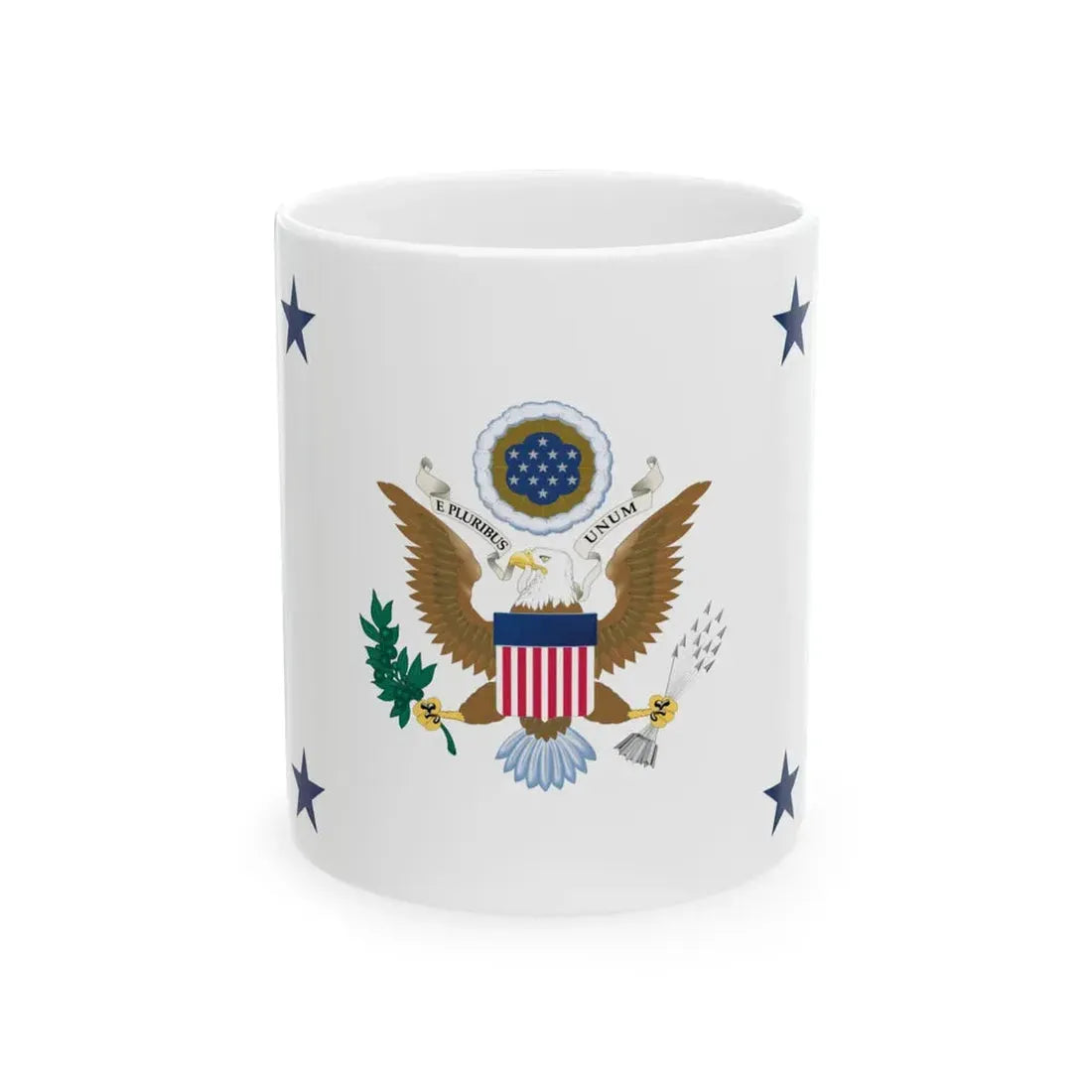 Flag of the Assistant Secretary of the Army (United States) White Coffee Mug 11oz - Go Mug Yourself