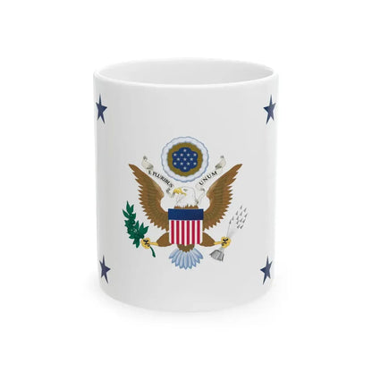 Flag of the Assistant Secretary of the Army (United States) White Coffee Mug 11oz - Go Mug Yourself