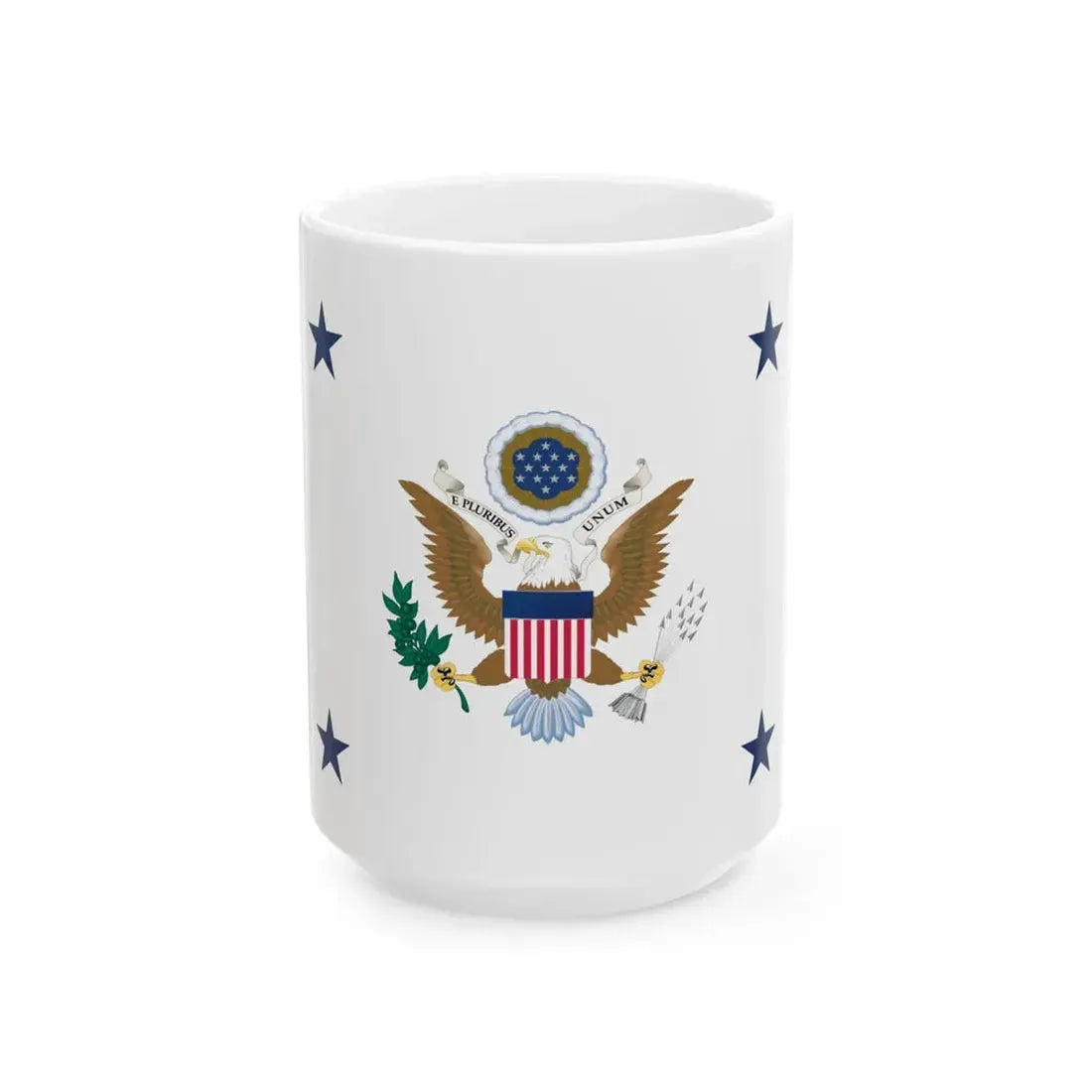 Flag of the Assistant Secretary of the Army (United States) White Coffee Mug 15oz - Go Mug Yourself