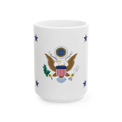 Flag of the Assistant Secretary of the Army (United States) White Coffee Mug 15oz - Go Mug Yourself