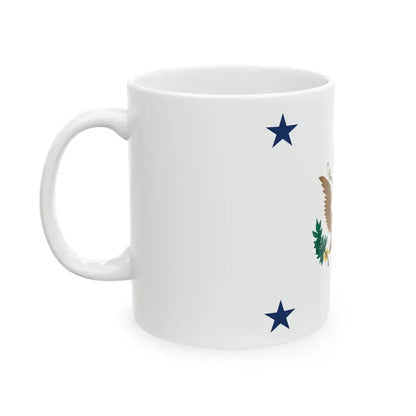 Flag of the Assistant Secretary of the Army (United States) White Coffee Mug - Go Mug Yourself