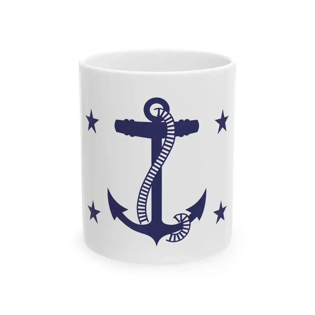 Flag of the Assistant Secretary of the Navy (United States) White Coffee Mug 11oz - Go Mug Yourself
