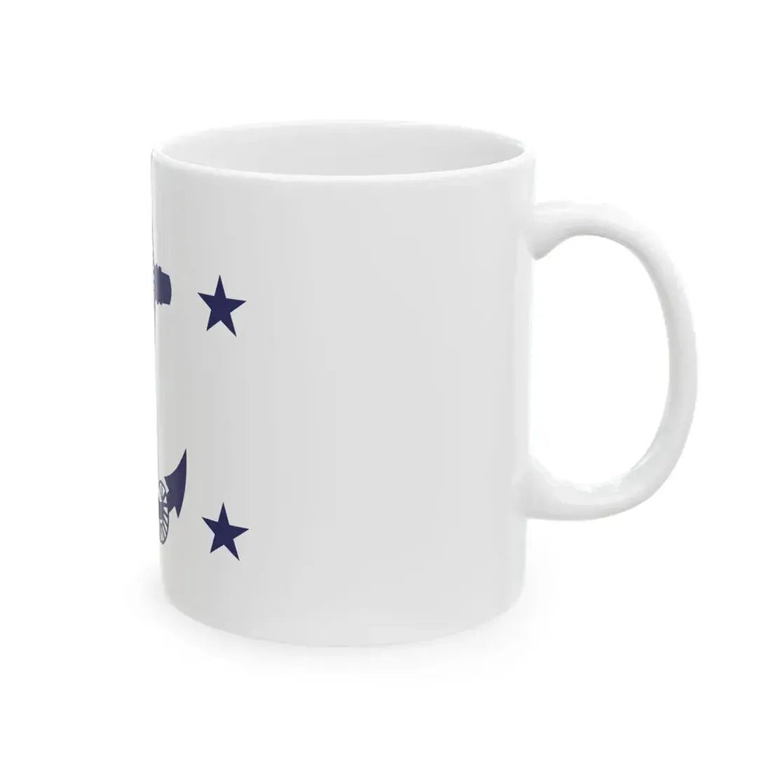 Flag of the Assistant Secretary of the Navy (United States) White Coffee Mug - Go Mug Yourself