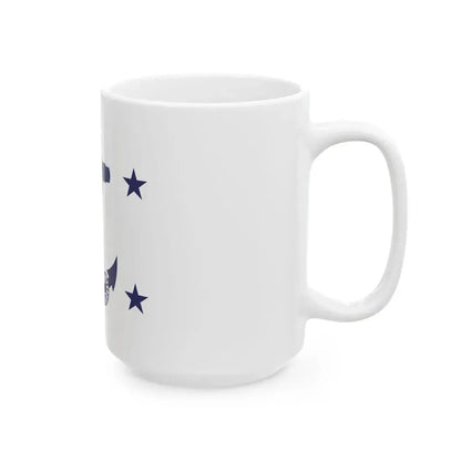 Flag of the Assistant Secretary of the Navy (United States) White Coffee Mug - Go Mug Yourself