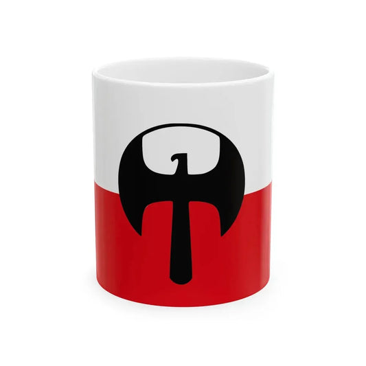 Flag of The Association for Tradition and Culture Niklot (Poland) White Coffee Mug 11oz - Go Mug Yourself