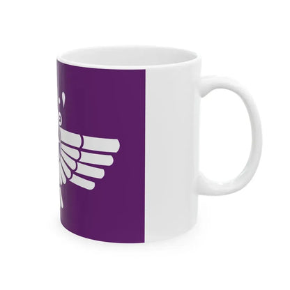 Flag of the Assyrian Democratic Movement (Iraq) White Coffee Mug - Go Mug Yourself