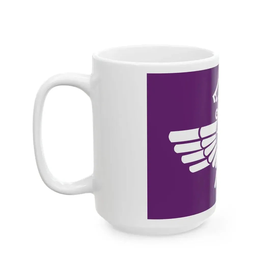 Flag of the Assyrian Democratic Movement (Iraq) White Coffee Mug - Go Mug Yourself