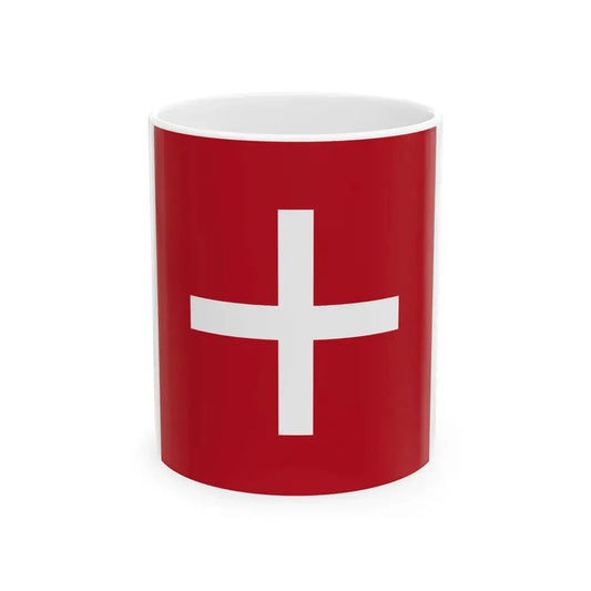 Flag of the Assyrian Volunteers (Iraq) White Coffee Mug 11oz - Go Mug Yourself