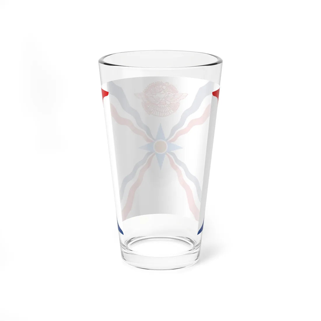 Flag of the Assyrians (Iraq) Pint Glass 16oz - Go Mug Yourself