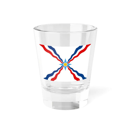 Flag of the Assyrians no Assur (Iraq) Shot Glass 1.5oz 1.5oz - Go Mug Yourself