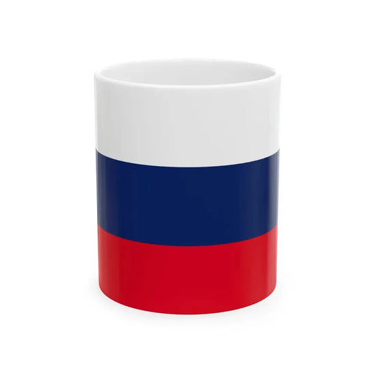 Flag of the August Putch in Russia in 1991 (Russia) White Coffee Mug 11oz - Go Mug Yourself