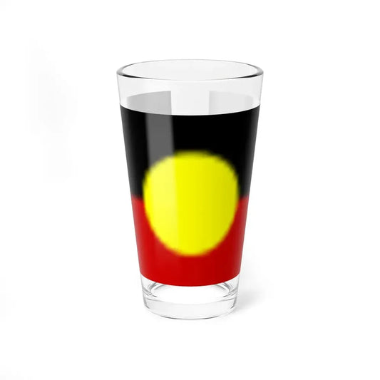 Flag of the Australian Aborigines (Australia) Pint Glass 16oz 16oz - Go Mug Yourself