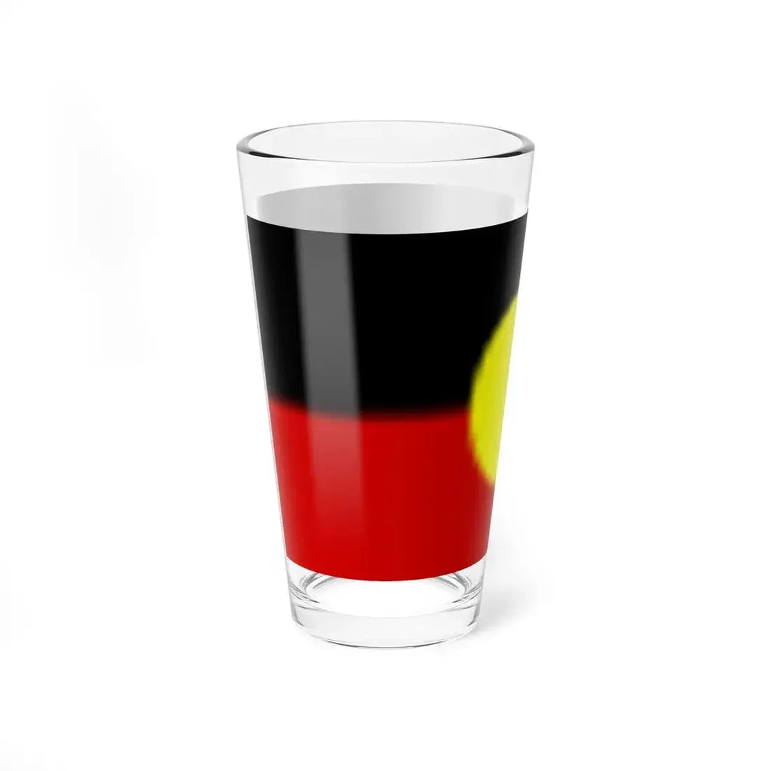 Flag of the Australian Aborigines (Australia) Pint Glass 16oz - Go Mug Yourself
