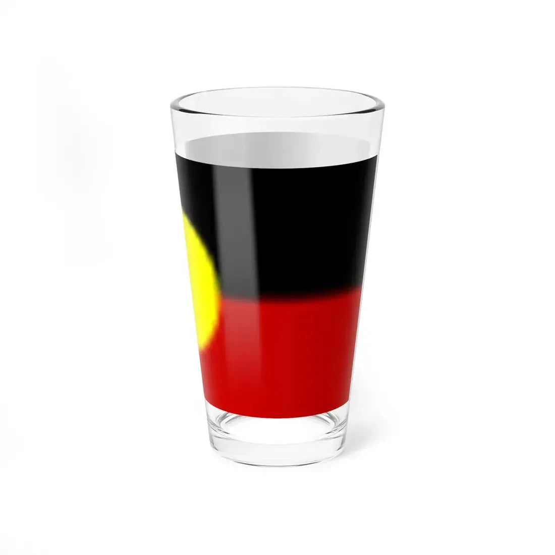 Flag of the Australian Aborigines (Australia) Pint Glass 16oz - Go Mug Yourself