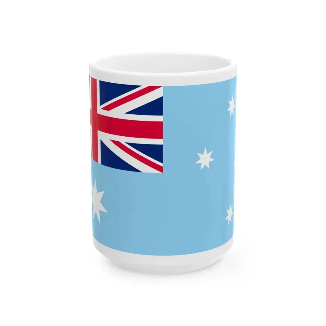 Flag of the Australian Antarctic Territory unofficial (Australia) White Coffee Mug 15oz - Go Mug Yourself