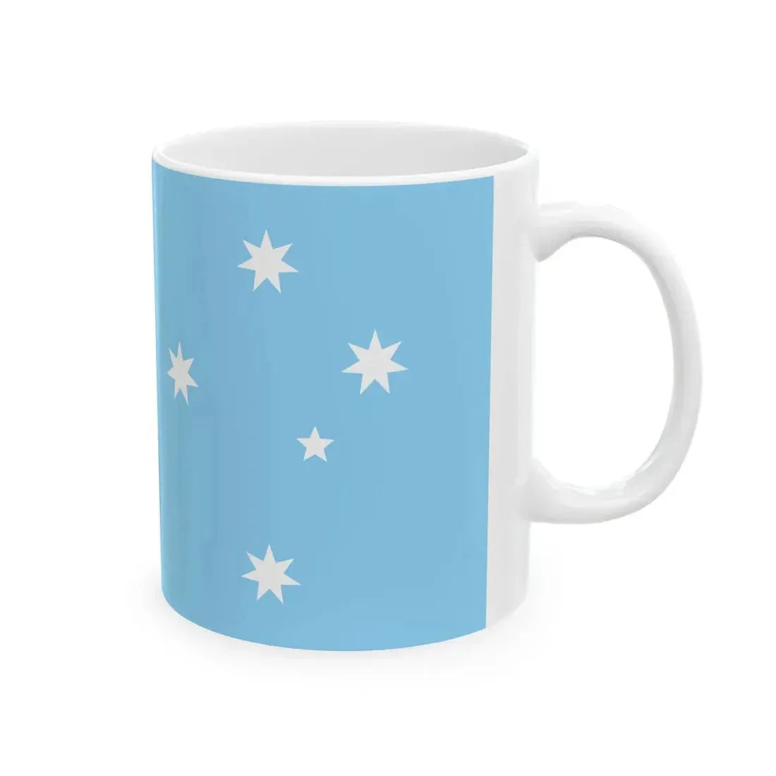Flag of the Australian Antarctic Territory unofficial (Australia) White Coffee Mug - Go Mug Yourself