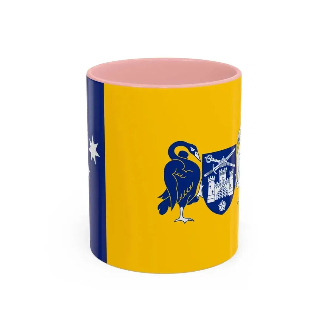 Flag of the Australian Capital Territory - Accent Coffee Mug 11oz Pink - Go Mug Yourself