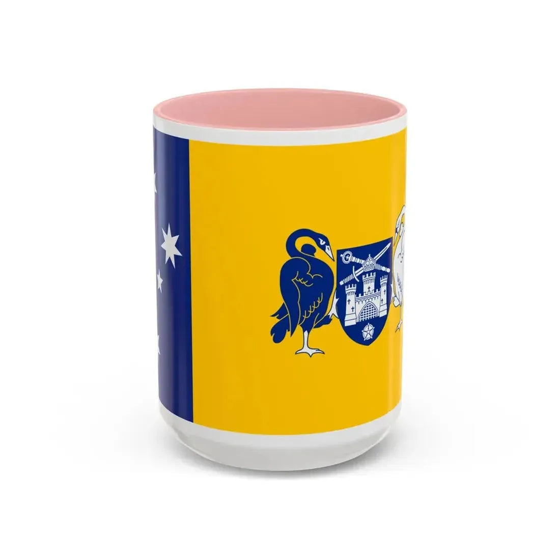 Flag of the Australian Capital Territory - Accent Coffee Mug 15oz Pink - Go Mug Yourself
