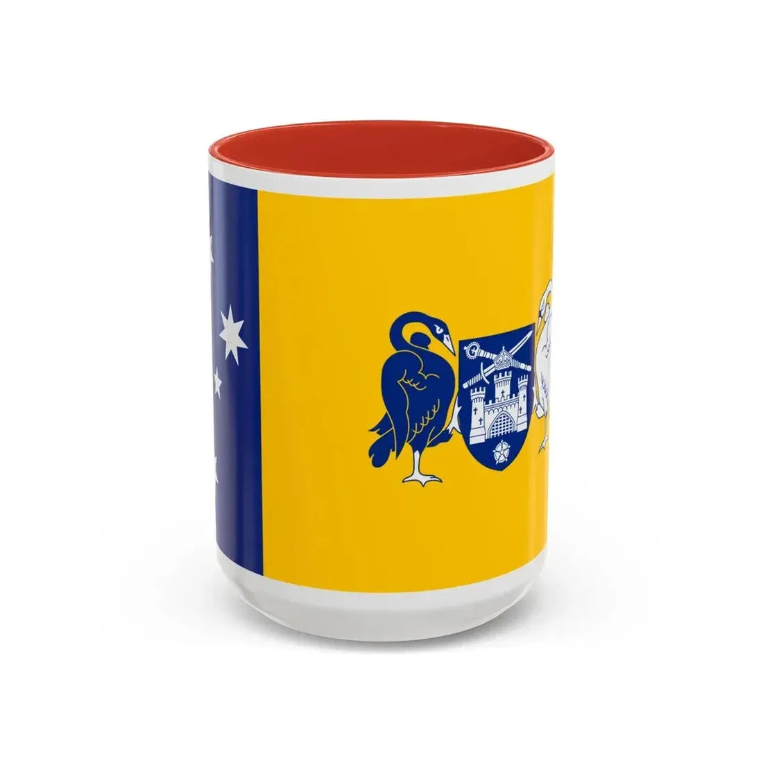 Flag of the Australian Capital Territory - Accent Coffee Mug 15oz Red - Go Mug Yourself