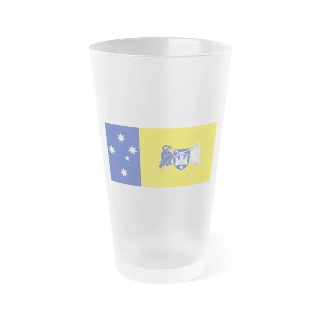 Flag of the Australian Capital Territory - Frosted Pint Glass 16oz - Go Mug Yourself