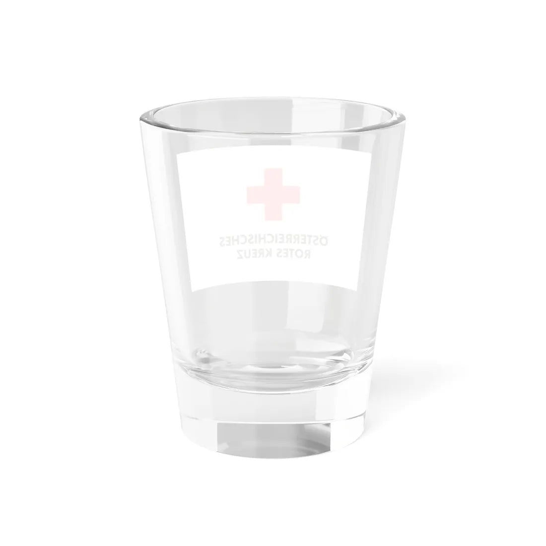 Flag of the Austrian Red Cross (Austria) Shot Glass 1.5oz - Go Mug Yourself