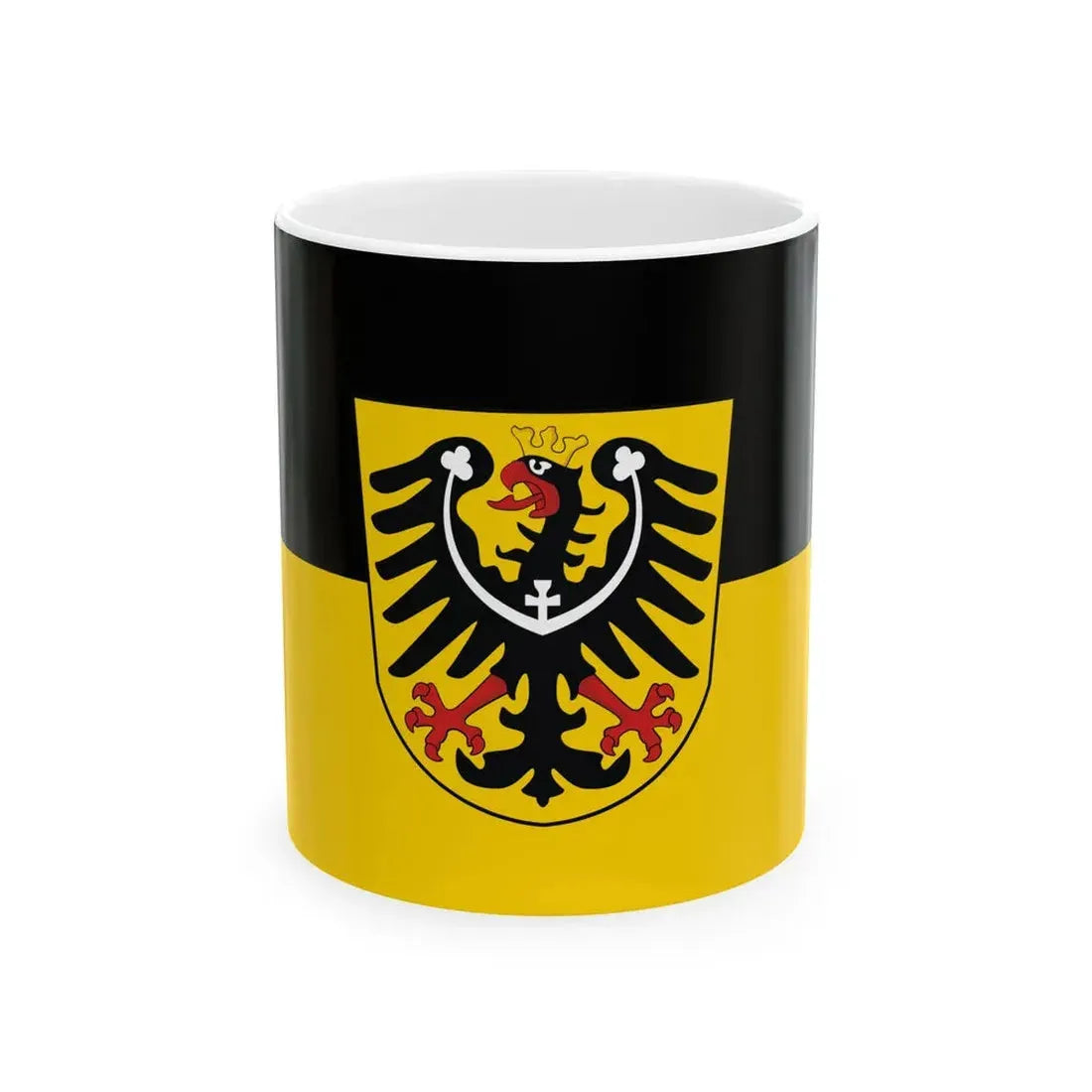 Flag of the Austrian Silesia (Austria) White Coffee Mug 11oz - Go Mug Yourself